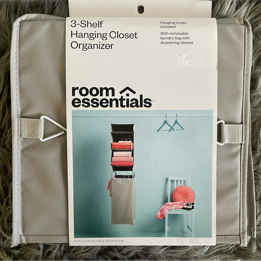 Room Essentials 3-Shelf Hanging Closet Organizer
